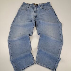 Vintage Levi’s Silvertab Baggy Wide Leg Distressed Jeans Men’s Pants Sz 38x32